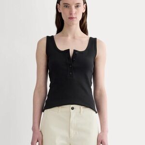 EVERLANE THE SELFIE HENLEY TANK